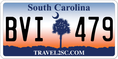 SC license plate BVI479