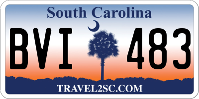 SC license plate BVI483