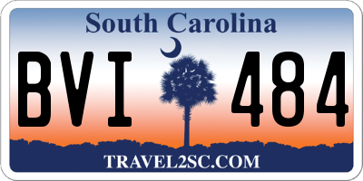 SC license plate BVI484