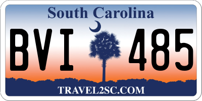 SC license plate BVI485