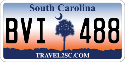 SC license plate BVI488