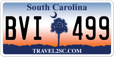 SC license plate BVI499