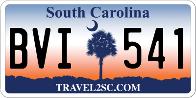 SC license plate BVI541