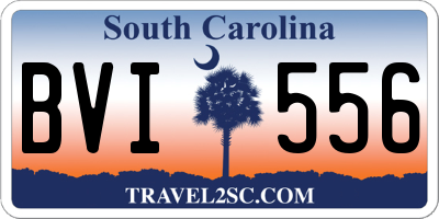 SC license plate BVI556
