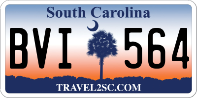 SC license plate BVI564