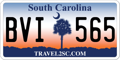 SC license plate BVI565