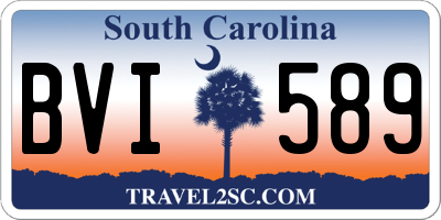 SC license plate BVI589