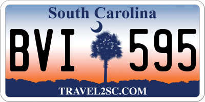 SC license plate BVI595