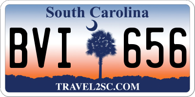 SC license plate BVI656