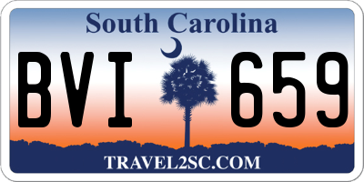 SC license plate BVI659