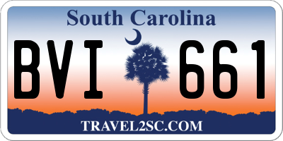 SC license plate BVI661