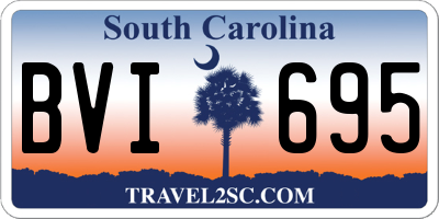 SC license plate BVI695