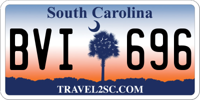 SC license plate BVI696