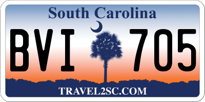 SC license plate BVI705