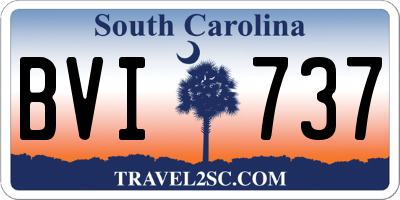 SC license plate BVI737