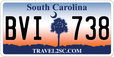 SC license plate BVI738