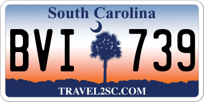 SC license plate BVI739