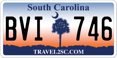 SC license plate BVI746