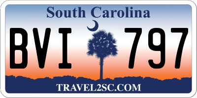 SC license plate BVI797