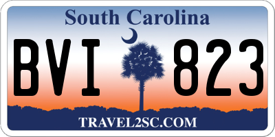 SC license plate BVI823