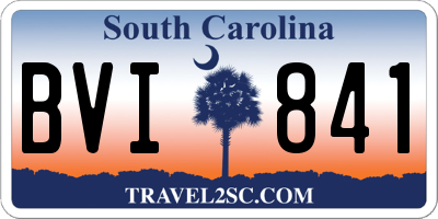 SC license plate BVI841