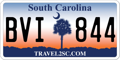 SC license plate BVI844
