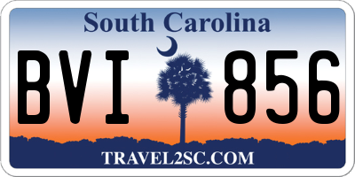 SC license plate BVI856