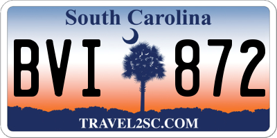 SC license plate BVI872