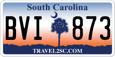 SC license plate BVI873