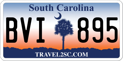 SC license plate BVI895