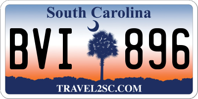 SC license plate BVI896