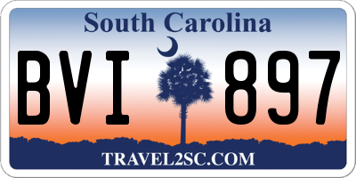SC license plate BVI897