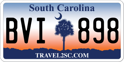 SC license plate BVI898