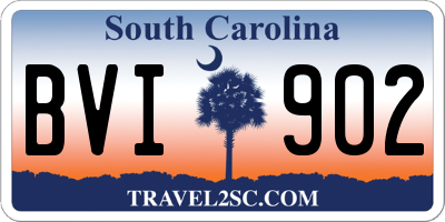 SC license plate BVI902