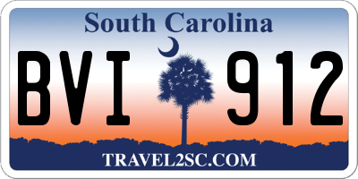 SC license plate BVI912