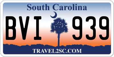 SC license plate BVI939