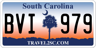 SC license plate BVI979