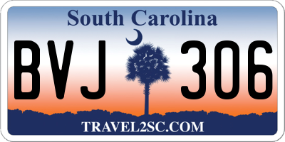 SC license plate BVJ306
