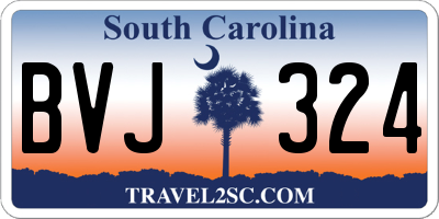 SC license plate BVJ324