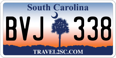 SC license plate BVJ338