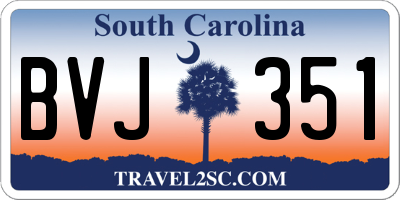 SC license plate BVJ351