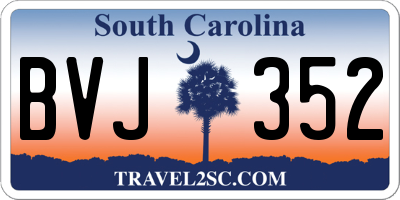 SC license plate BVJ352