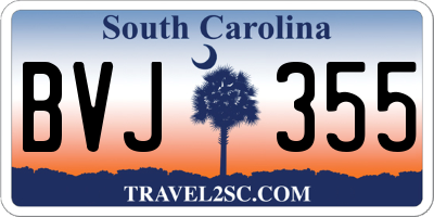 SC license plate BVJ355