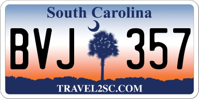 SC license plate BVJ357