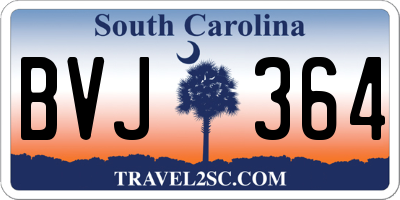 SC license plate BVJ364