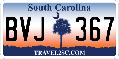 SC license plate BVJ367