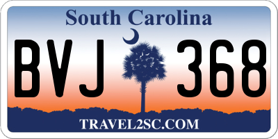 SC license plate BVJ368