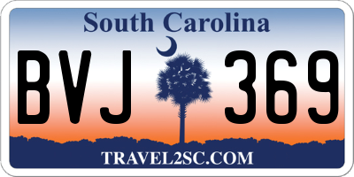 SC license plate BVJ369