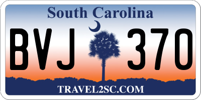 SC license plate BVJ370