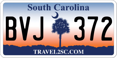 SC license plate BVJ372